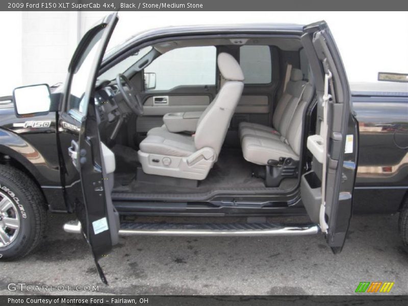 Black / Stone/Medium Stone 2009 Ford F150 XLT SuperCab 4x4