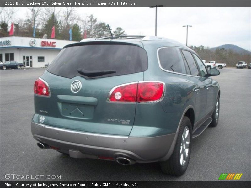 Silver Green Metallic / Titanium/Dark Titanium 2010 Buick Enclave CXL