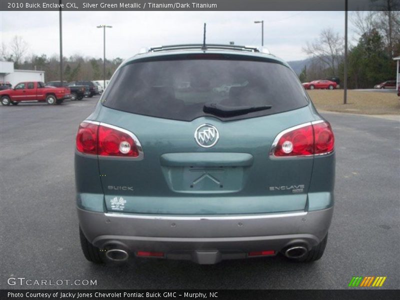 Silver Green Metallic / Titanium/Dark Titanium 2010 Buick Enclave CXL
