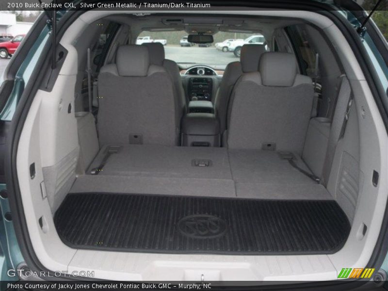 Silver Green Metallic / Titanium/Dark Titanium 2010 Buick Enclave CXL