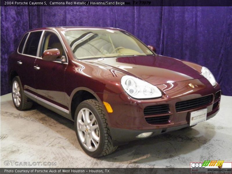 Carmona Red Metallic / Havanna/Sand Beige 2004 Porsche Cayenne S