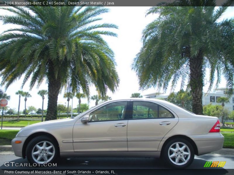 Desert Silver Metallic / Java 2004 Mercedes-Benz C 240 Sedan