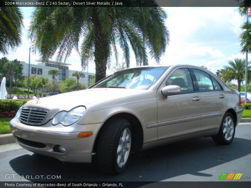 Desert Silver Metallic / Java 2004 Mercedes-Benz C 240 Sedan