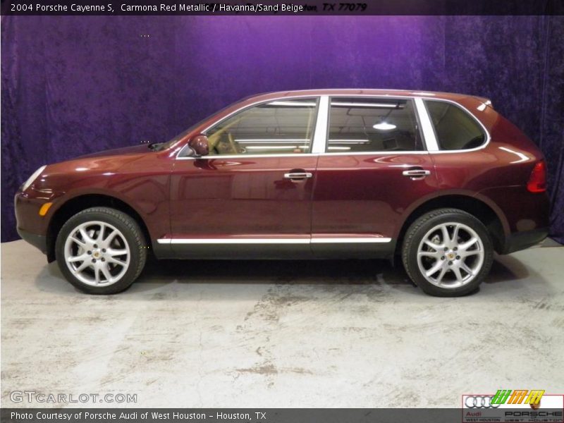 Carmona Red Metallic / Havanna/Sand Beige 2004 Porsche Cayenne S