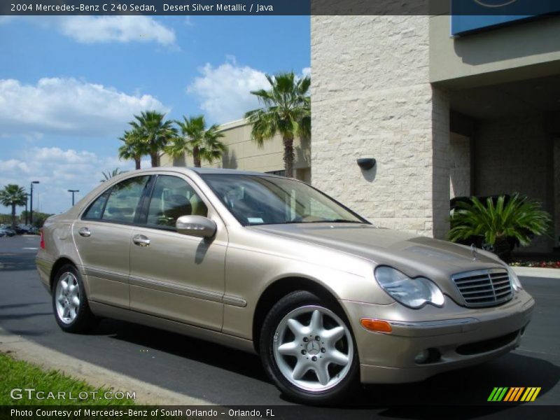 Desert Silver Metallic / Java 2004 Mercedes-Benz C 240 Sedan