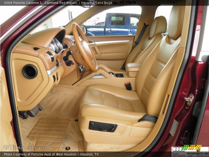 Carmona Red Metallic / Havanna/Sand Beige 2004 Porsche Cayenne S