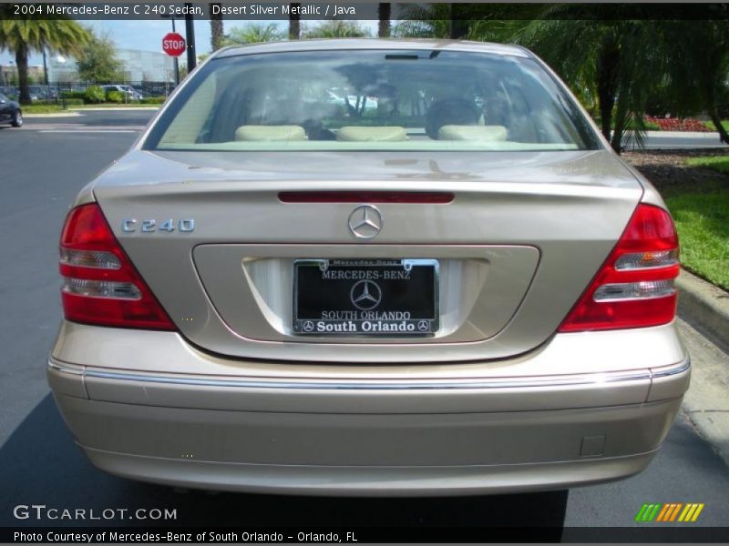 Desert Silver Metallic / Java 2004 Mercedes-Benz C 240 Sedan