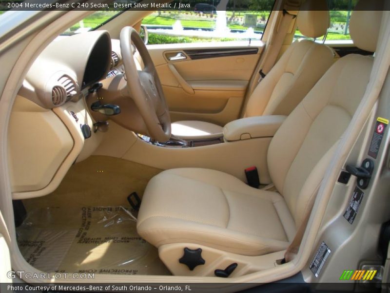 Desert Silver Metallic / Java 2004 Mercedes-Benz C 240 Sedan