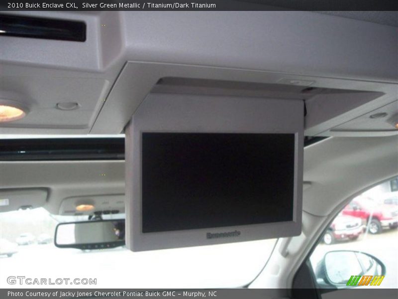 Silver Green Metallic / Titanium/Dark Titanium 2010 Buick Enclave CXL