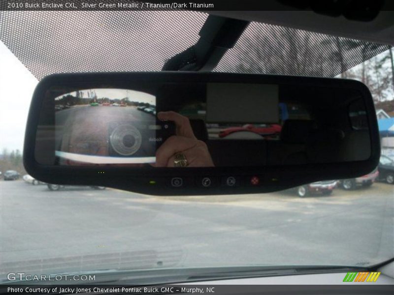 Silver Green Metallic / Titanium/Dark Titanium 2010 Buick Enclave CXL