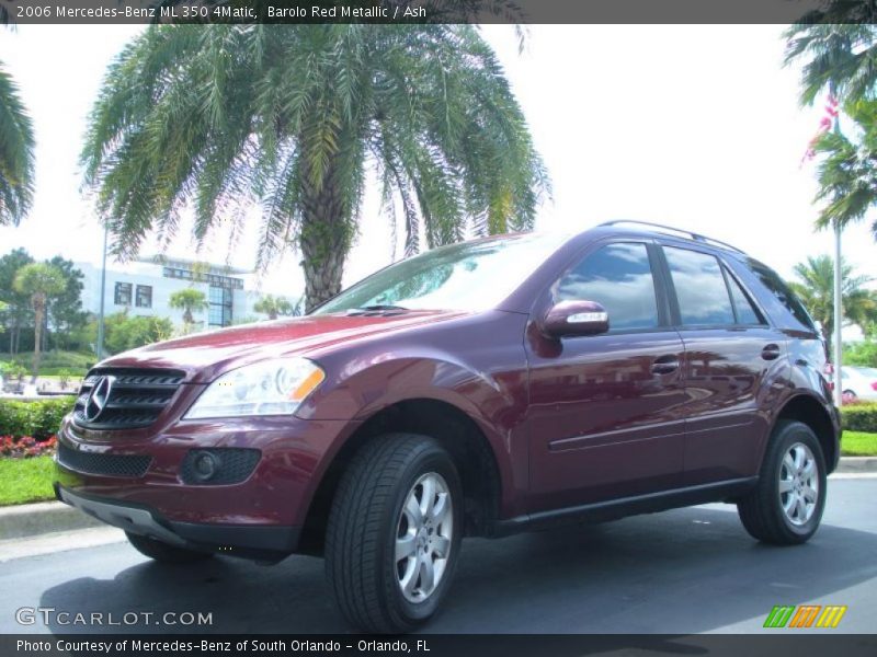 Barolo Red Metallic / Ash 2006 Mercedes-Benz ML 350 4Matic