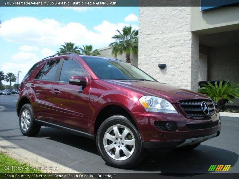 Barolo Red Metallic / Ash 2006 Mercedes-Benz ML 350 4Matic