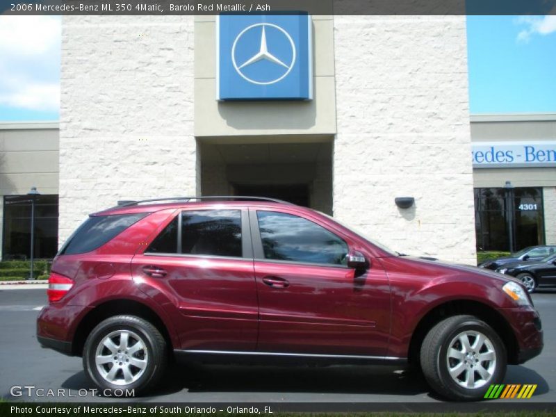 Barolo Red Metallic / Ash 2006 Mercedes-Benz ML 350 4Matic