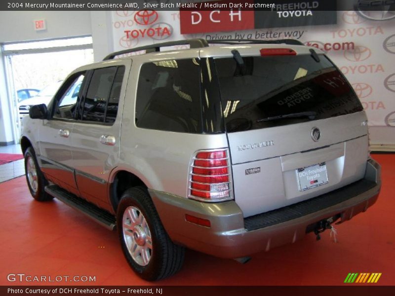 Silver Birch Metallic / Medium Dark Parchment 2004 Mercury Mountaineer Convenience AWD