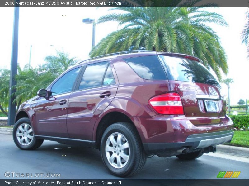 Barolo Red Metallic / Ash 2006 Mercedes-Benz ML 350 4Matic