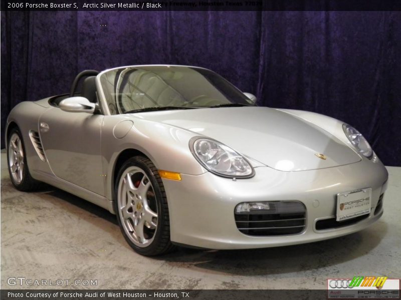 Arctic Silver Metallic / Black 2006 Porsche Boxster S