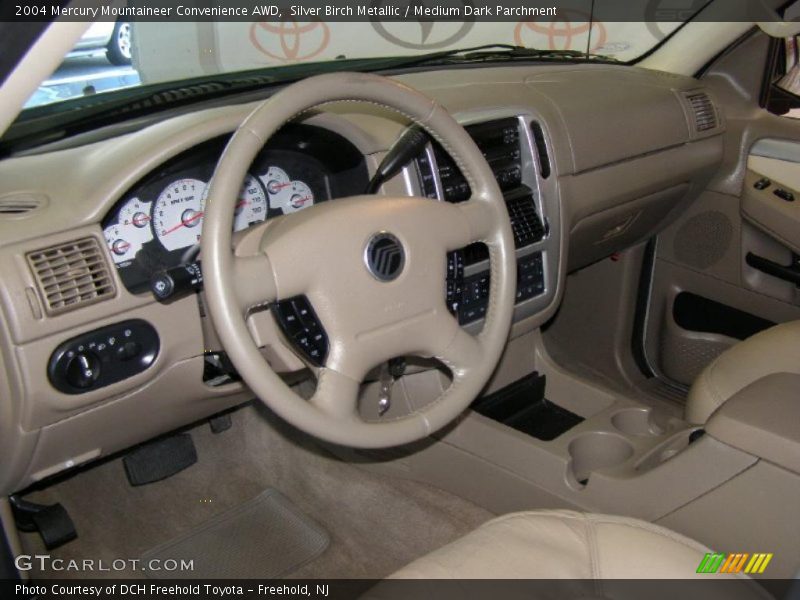 Silver Birch Metallic / Medium Dark Parchment 2004 Mercury Mountaineer Convenience AWD