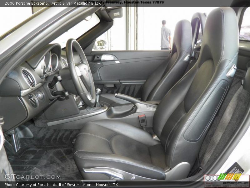Arctic Silver Metallic / Black 2006 Porsche Boxster S