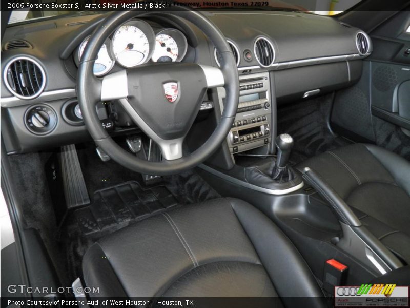 Arctic Silver Metallic / Black 2006 Porsche Boxster S