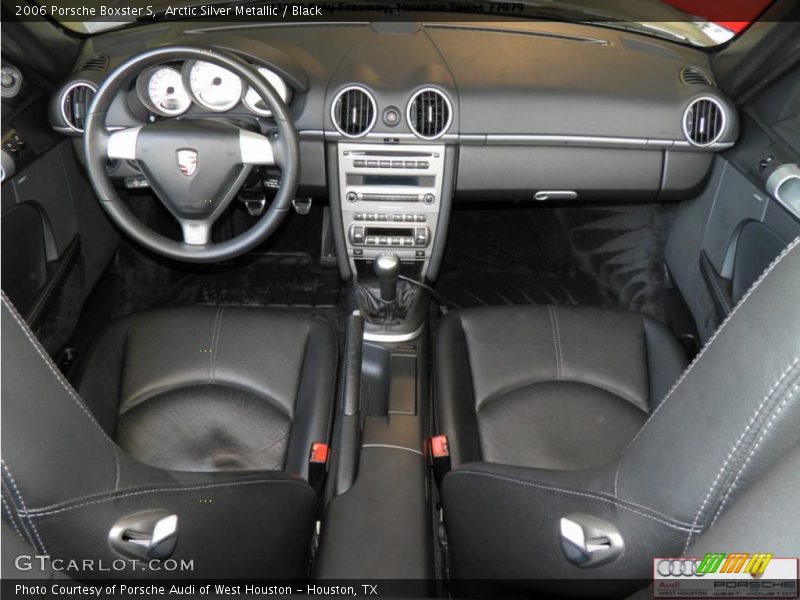 Arctic Silver Metallic / Black 2006 Porsche Boxster S