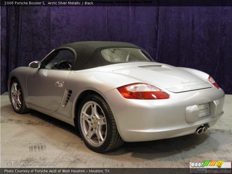 Arctic Silver Metallic / Black 2006 Porsche Boxster S