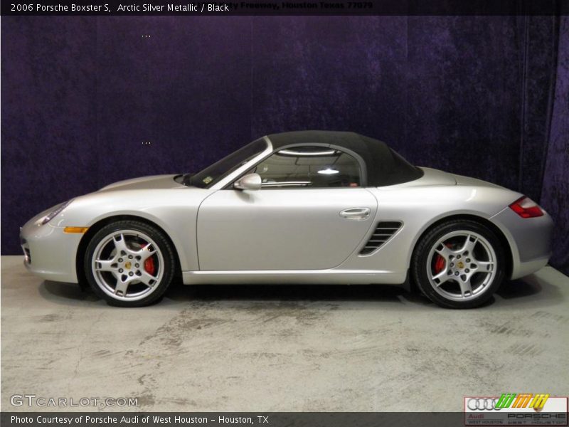 Arctic Silver Metallic / Black 2006 Porsche Boxster S