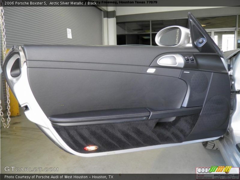 Arctic Silver Metallic / Black 2006 Porsche Boxster S
