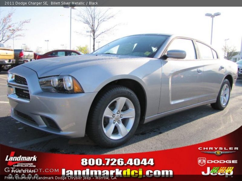 Billett Silver Metallic / Black 2011 Dodge Charger SE
