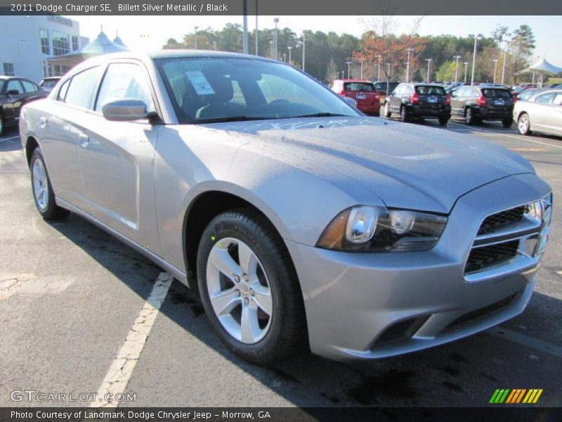 Billett Silver Metallic / Black 2011 Dodge Charger SE