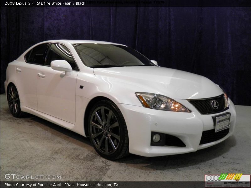 Starfire White Pearl / Black 2008 Lexus IS F