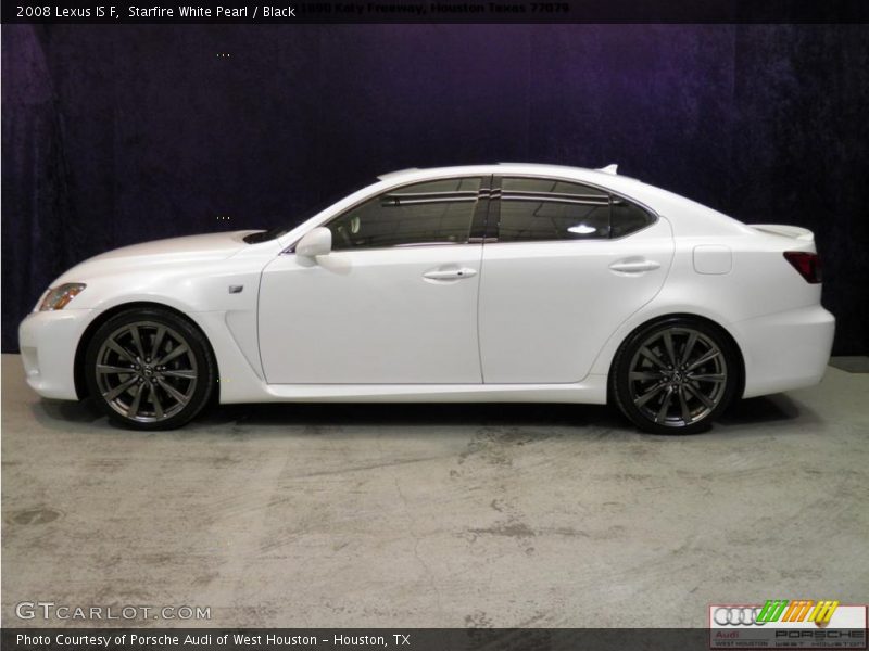 Starfire White Pearl / Black 2008 Lexus IS F