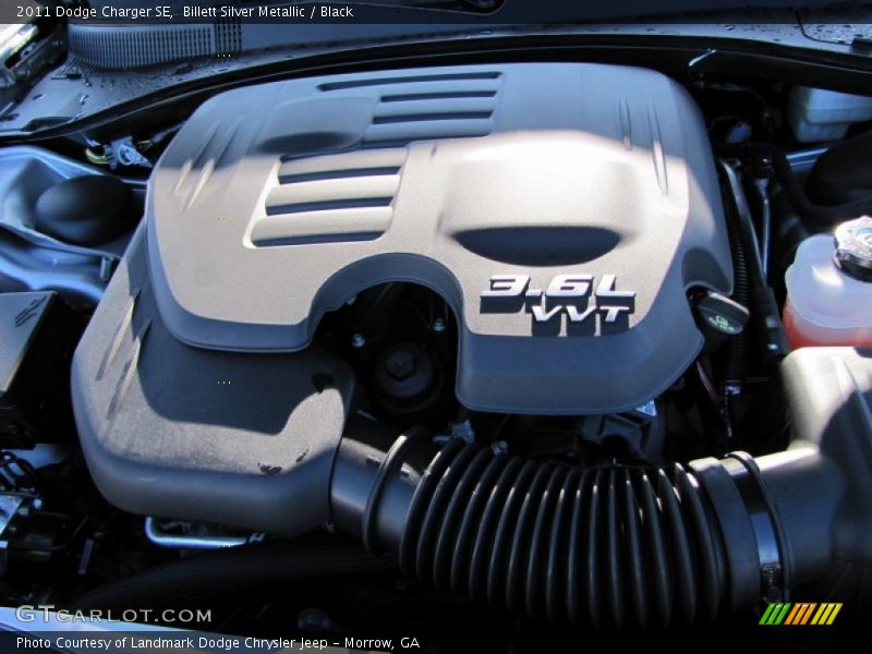 Billett Silver Metallic / Black 2011 Dodge Charger SE