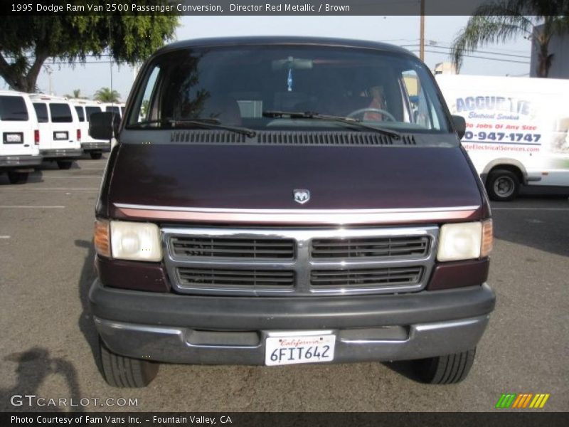 Director Red Metallic / Brown 1995 Dodge Ram Van 2500 Passenger Conversion