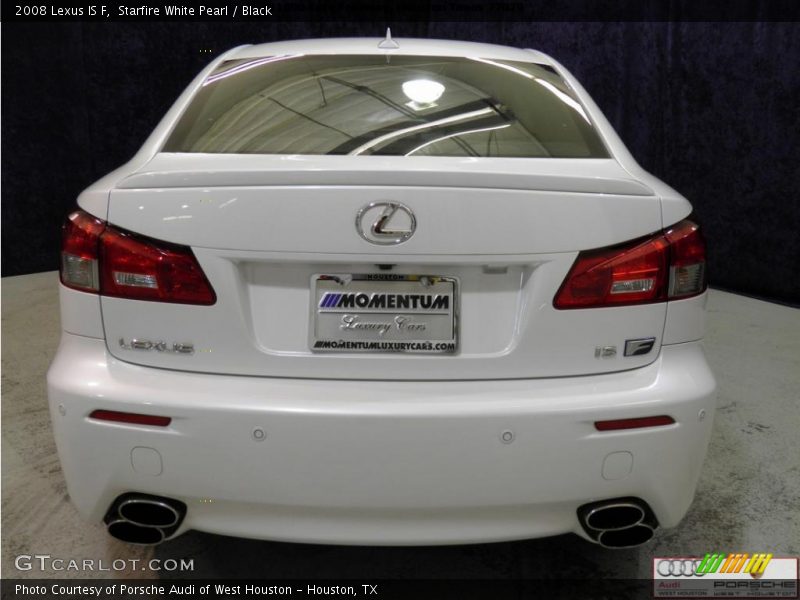 Starfire White Pearl / Black 2008 Lexus IS F