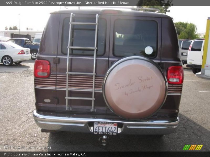 Director Red Metallic / Brown 1995 Dodge Ram Van 2500 Passenger Conversion