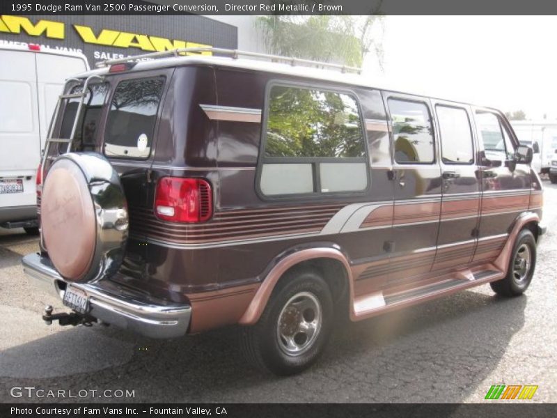 Director Red Metallic / Brown 1995 Dodge Ram Van 2500 Passenger Conversion