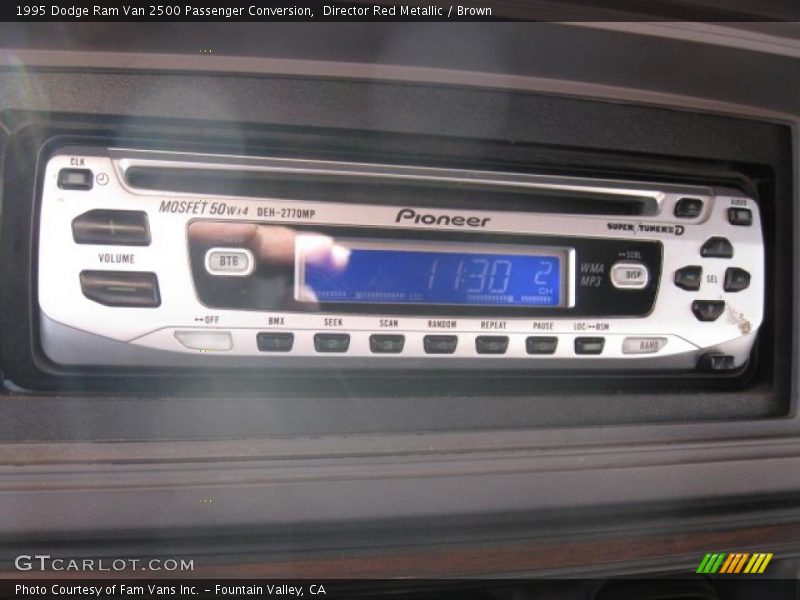 Director Red Metallic / Brown 1995 Dodge Ram Van 2500 Passenger Conversion