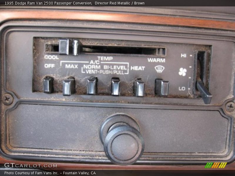 Controls of 1995 Ram Van 2500 Passenger Conversion