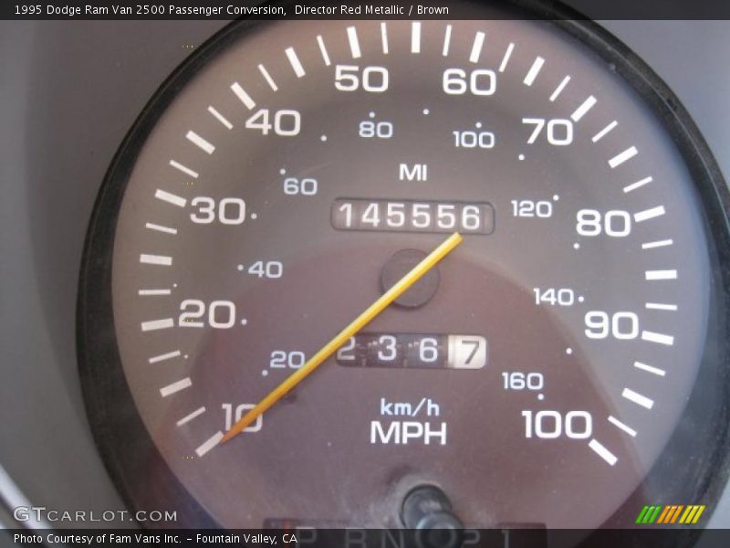 Director Red Metallic / Brown 1995 Dodge Ram Van 2500 Passenger Conversion