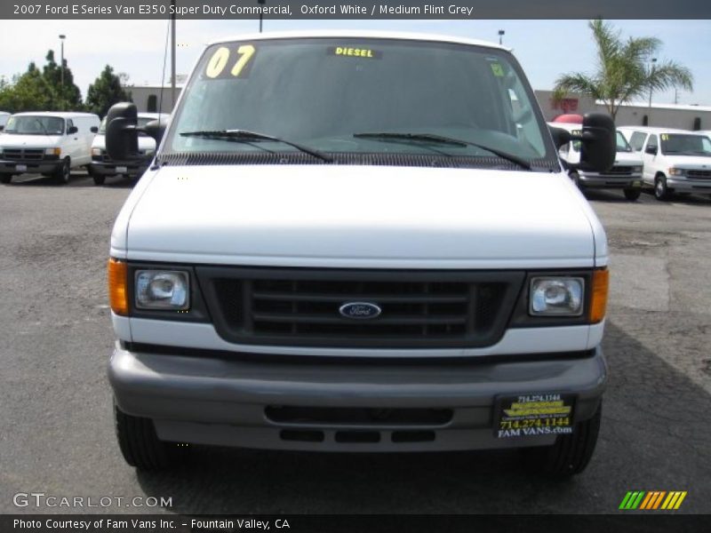 Oxford White / Medium Flint Grey 2007 Ford E Series Van E350 Super Duty Commercial