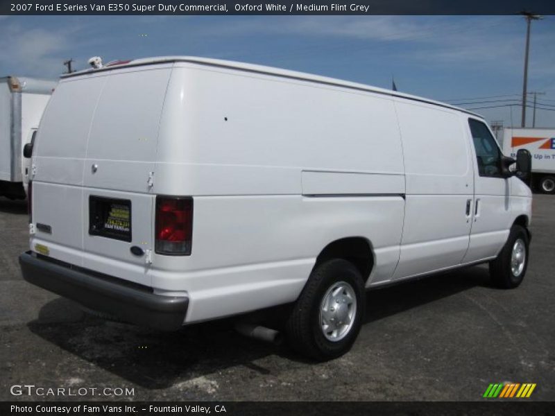 Oxford White / Medium Flint Grey 2007 Ford E Series Van E350 Super Duty Commercial