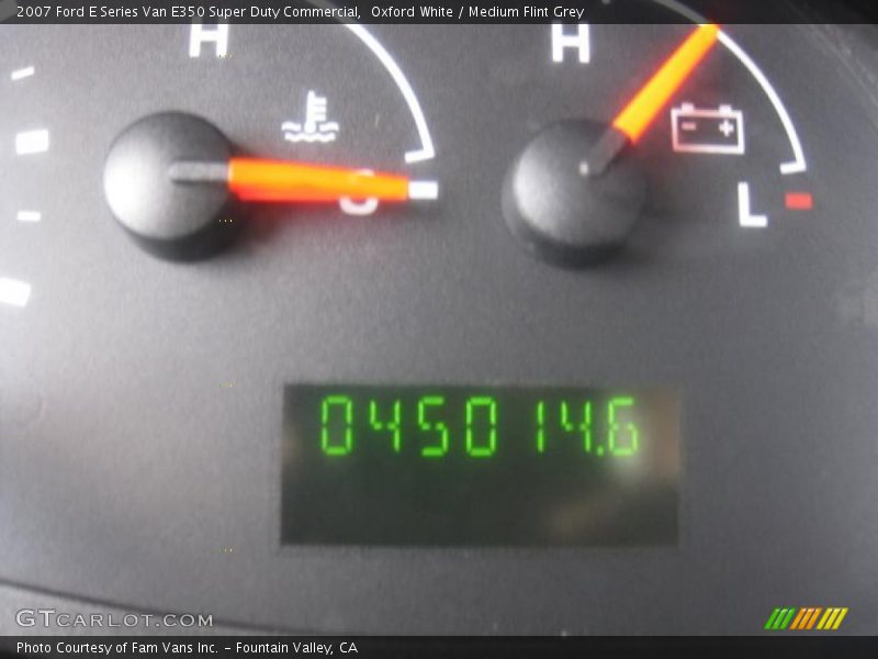 Oxford White / Medium Flint Grey 2007 Ford E Series Van E350 Super Duty Commercial