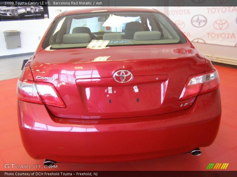 Barcelona Red Metallic / Ash 2009 Toyota Camry LE V6