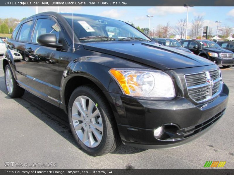 Brilliant Black Crystal Pearl / Dark Slate Gray 2011 Dodge Caliber Heat