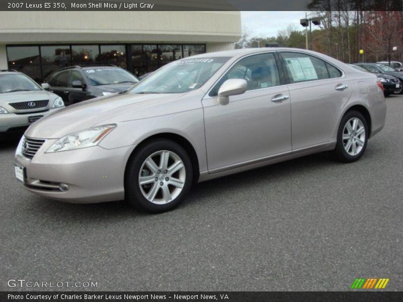 Moon Shell Mica / Light Gray 2007 Lexus ES 350