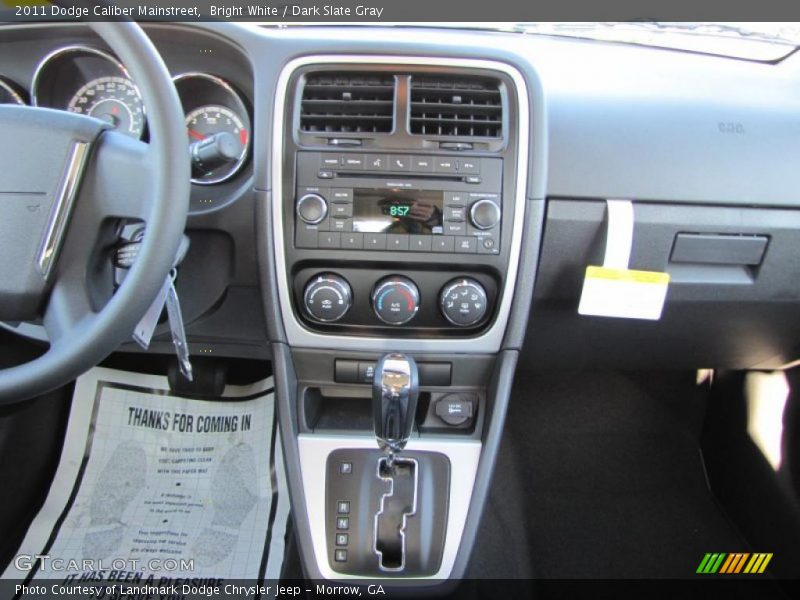 Bright White / Dark Slate Gray 2011 Dodge Caliber Mainstreet