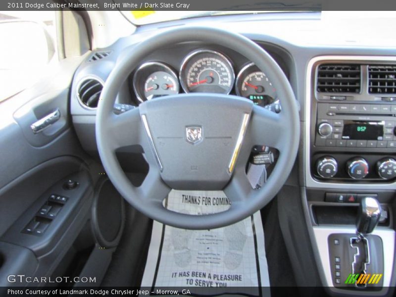 Bright White / Dark Slate Gray 2011 Dodge Caliber Mainstreet