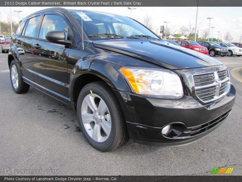 Brilliant Black Crystal Pearl / Dark Slate Gray 2011 Dodge Caliber Mainstreet