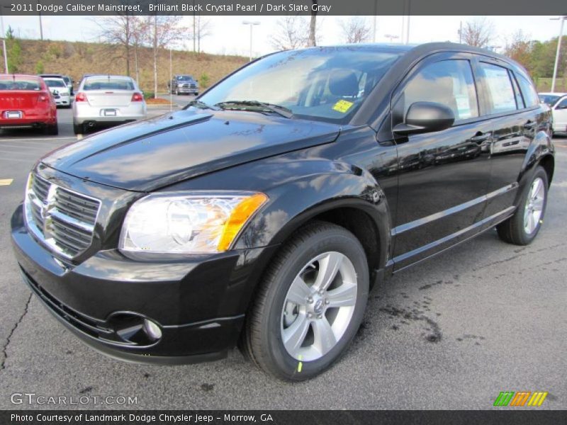 Brilliant Black Crystal Pearl / Dark Slate Gray 2011 Dodge Caliber Mainstreet