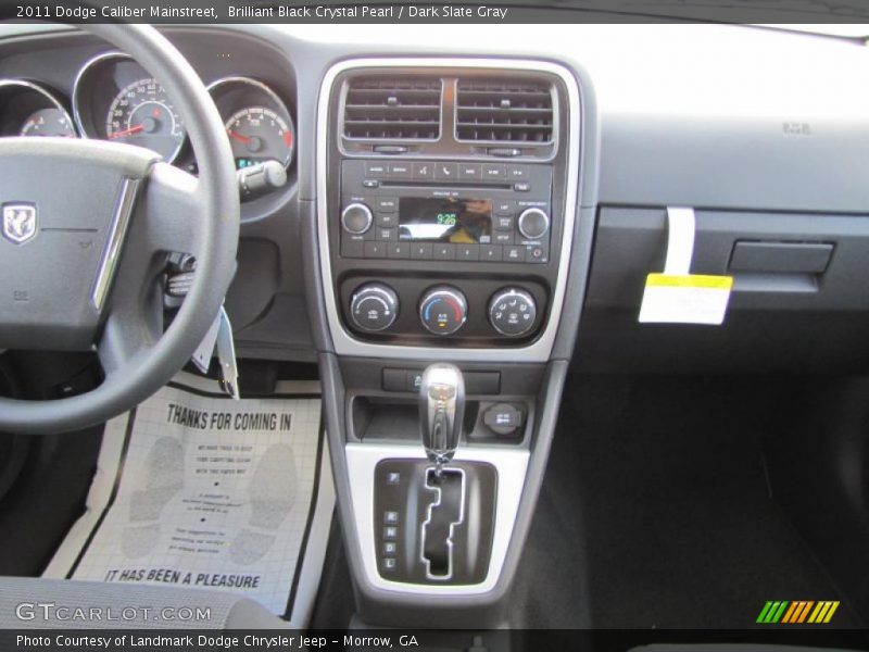 Brilliant Black Crystal Pearl / Dark Slate Gray 2011 Dodge Caliber Mainstreet